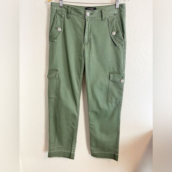 Le Superbe Bond Girl Cargo Pants with crystal button’s. 8 - Picture 3 of 10